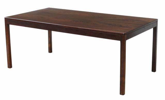 Appraisal: Large Danish mid-century modern rosewood coffee table c s having