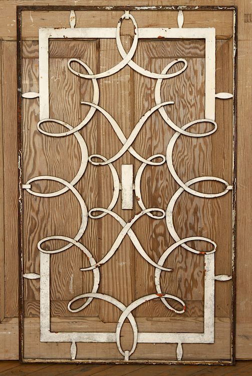 Appraisal: FRENCH WROUGHT IRON PANEL MANNER RAYMOND SUBES A French Art