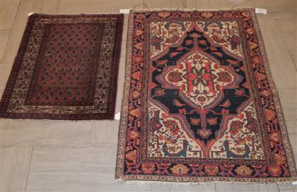 Appraisal: Four Persian rugs a Dergazine rug west Persia circa mid