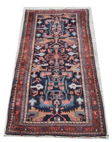 Appraisal: Hand-tied Persian rug some freckling loss to fringe approx '