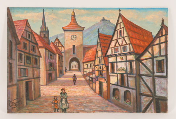 Appraisal: Charles Bowen-Sims American - Erlenbach Germany Oil on board Signed