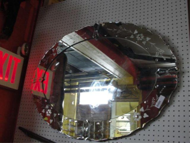 Appraisal: Art Deco Venetian Style Mirror From a Manhattan location Dimensions