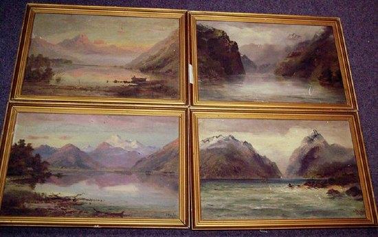 Appraisal: J Peale The Acheron Passage New Zealand Wakalipu Otago Milford