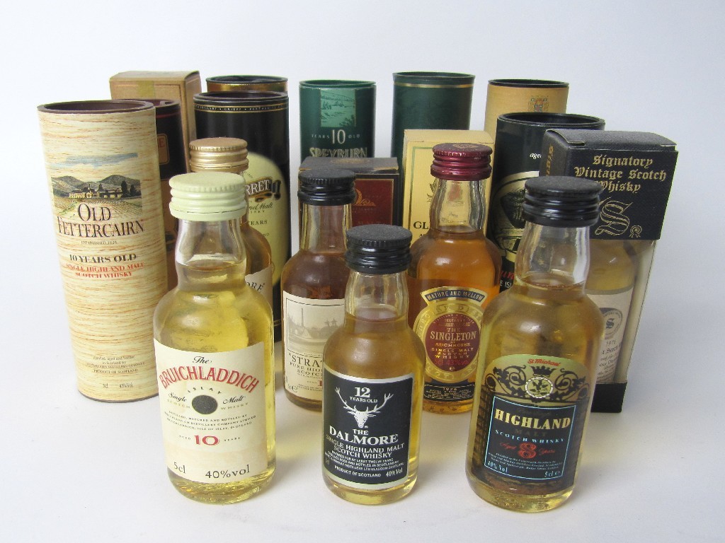 Appraisal: A large lot of assorted whisky miniatures and liqueurs comprising