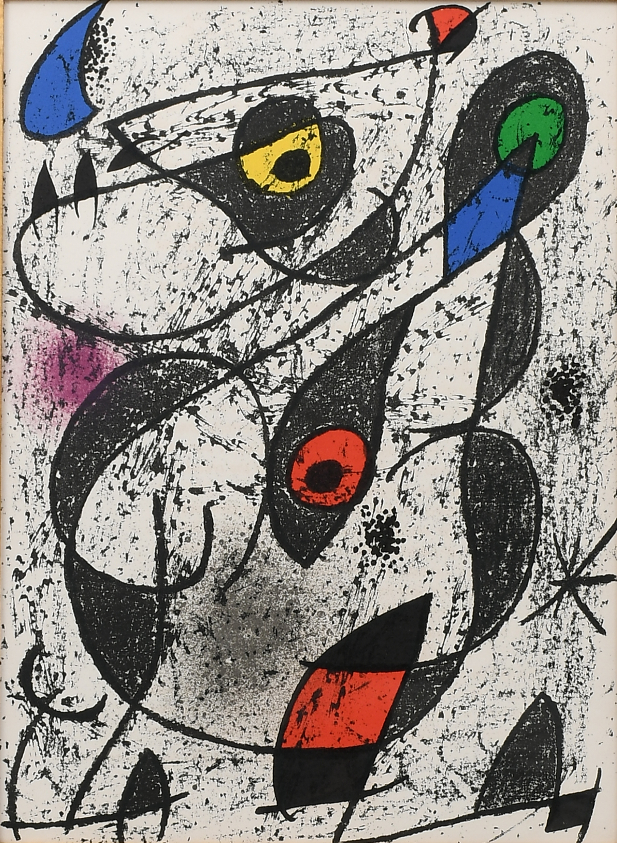 Appraisal: LITHOGRAPH AFTER MIRO ''Indellable Miro'' Lithograph sight size '' x