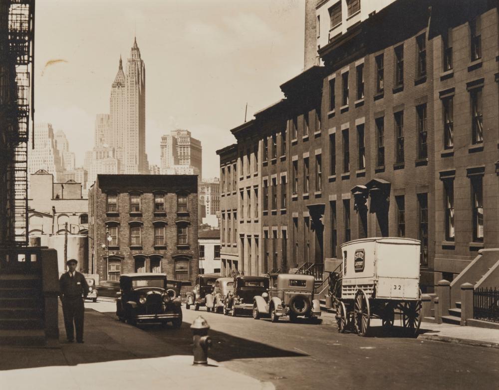 Appraisal: BERENICE ABBOTT American - Willow and Poplar Street Brooklyn gelatin