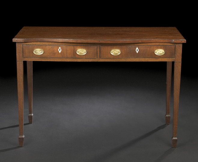 Appraisal: George III-Style Mahogany Side Table late th century the rectangular