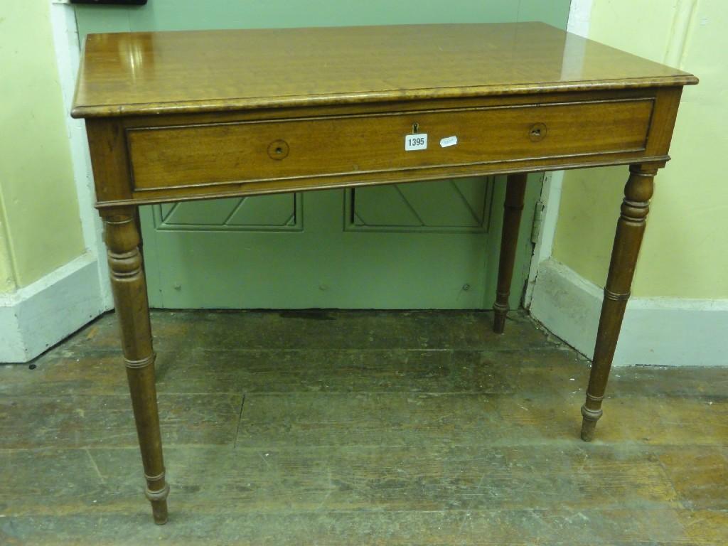 Appraisal: An early th century mahogany side table of rectangular form