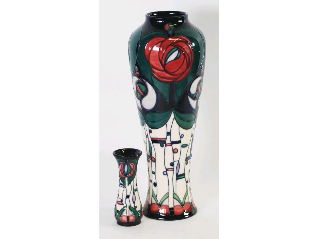 Appraisal: SECOND QUALITY MODERN MOORCROFT 'TRIBUTE TO CHARLES RENNIE MACKINTOSH' PATTERN