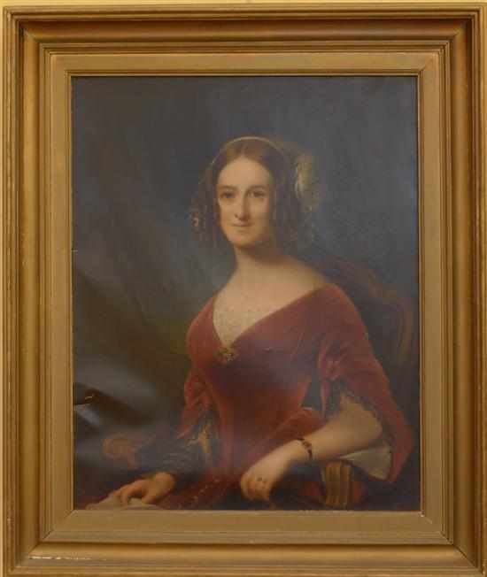 Appraisal: ARTIST UNKNOWN BRITISH SCHOOL MID TH CENTURY PORTRAIT OF A