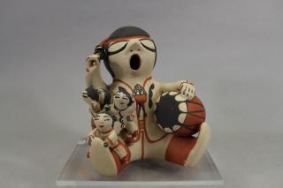 Appraisal: D Trujillo Signed Figural New Mexico Pottery D Trujillo Signed