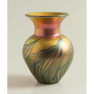 Appraisal: Lundberg Studios Art Glass Vase Lundberg Studios art glass vase