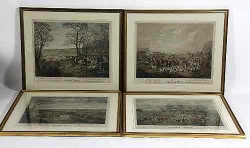 Appraisal: Dean Westenholme jnr The Essex Hunt four colour mezzotints cm