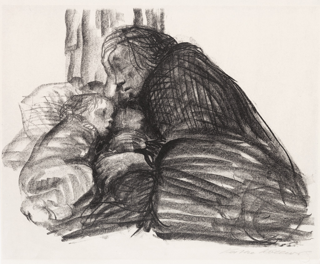 Appraisal: K THE KOLLWITZ St dtisches Obdach Lithograph on cream wove