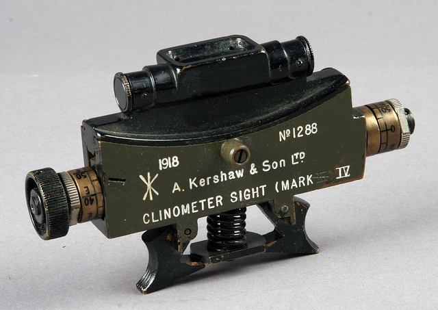 Appraisal: British Mk IV Clinometer Sight Sn and Broadarrow marked