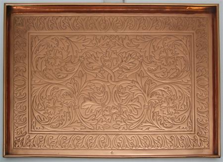 Appraisal: A Keswick School of Industrial Arts 'Renaissance' copper tray circa