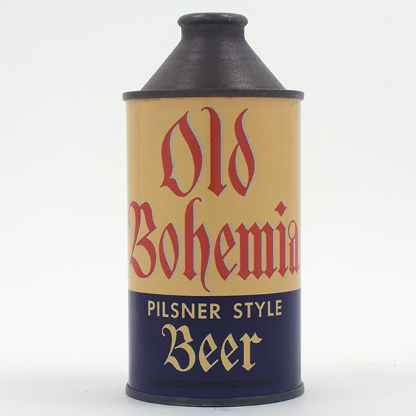 Appraisal: Old Bohemia Beer Cone Top BLACKOUT UNLISTEDReference USBC UnlistedBrewery New