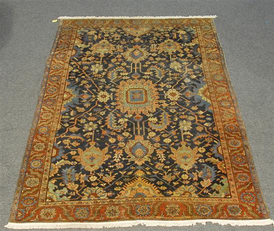 Appraisal: HERIZ CARPET Persia circa feet inches x feet inches