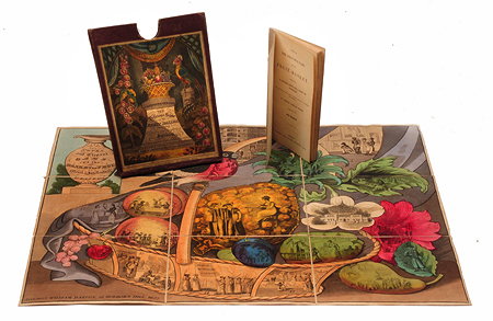 Appraisal: A REGENCY CANVAS BACKED FOLD-OUT GAME BOARD of 'The Novel