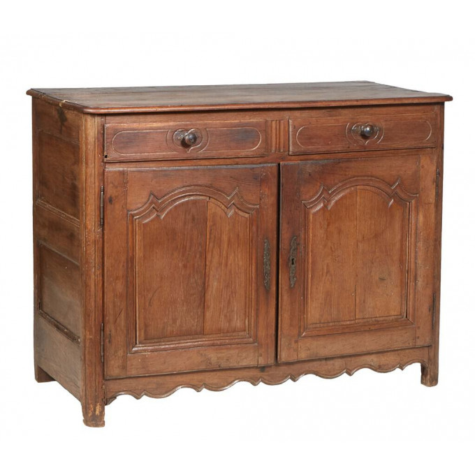 Appraisal: French Provincial Carved Oak Louis XIV Style Carved Oak Sideboard