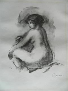 Appraisal: Pierre Renoir lithograph Pierre-Auguste Renoir French - - ''Etude De