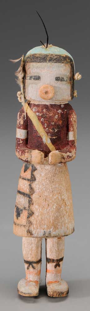 Appraisal: Hopi Carved Wood Kachina American probably early th century polychrome