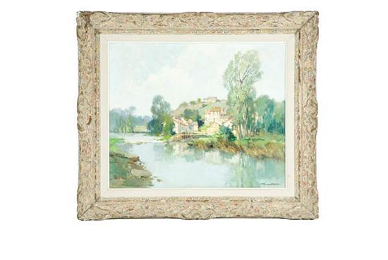 Appraisal: VILLAGE AND MILL OF GERVAUX BY GEORGES ROBIN FRENCH B