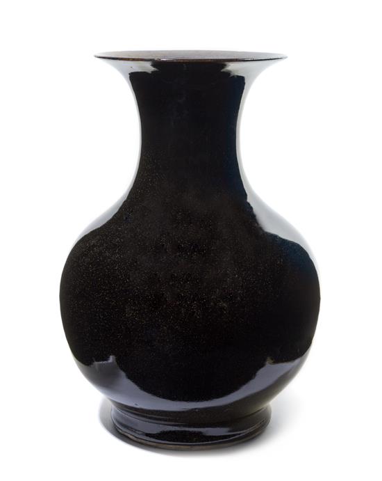 Appraisal: Sale Lot A Chinese Monochrome Iron Dust Glazed Porcelain Vase