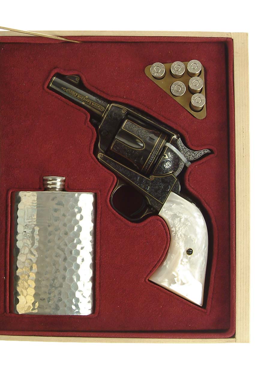 Appraisal: WHIMSICAL BOOK CASING FOR COLT SINGLE ACTION ARMY SHERIFF'S MODEL