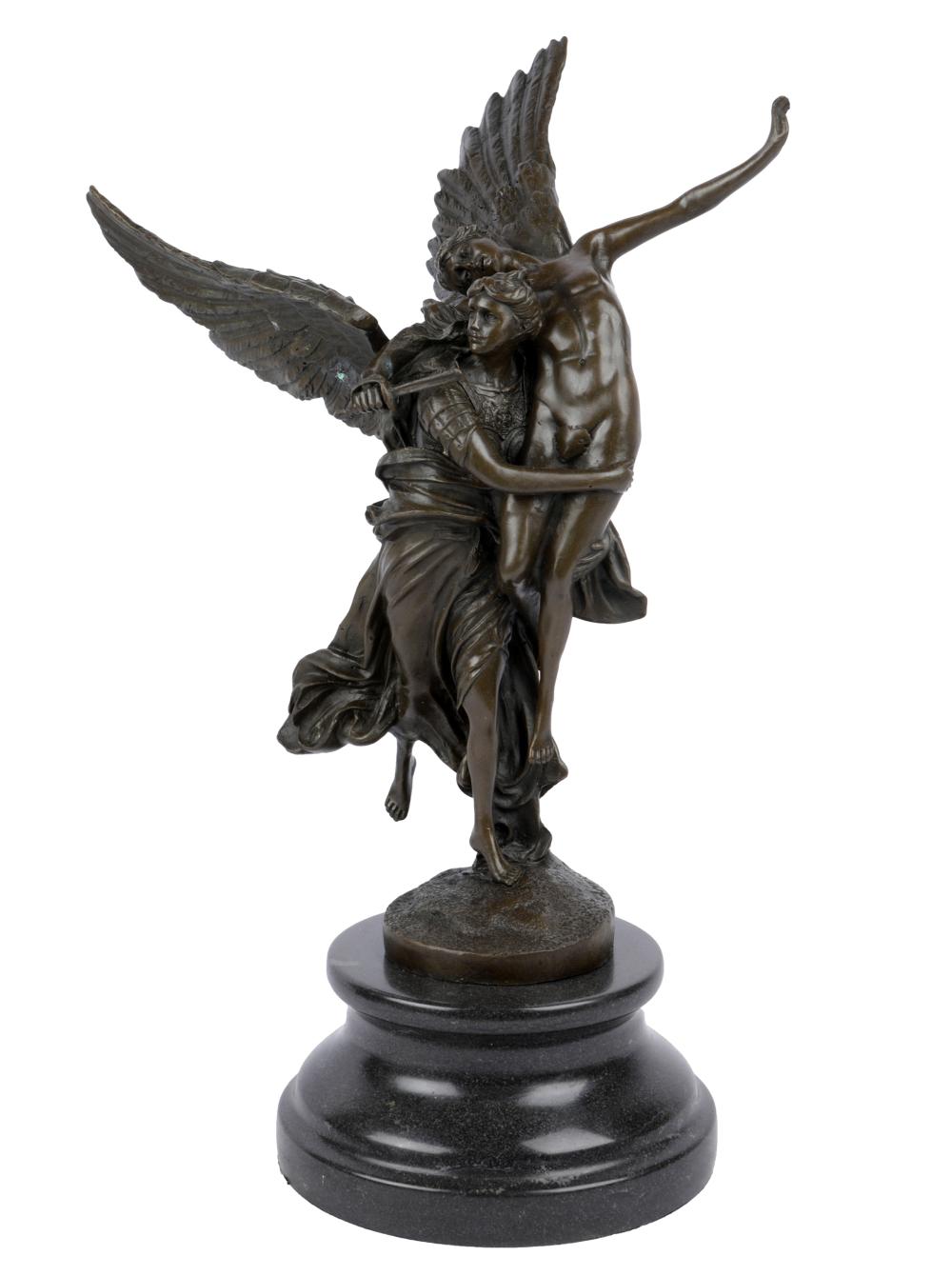 Appraisal: ANTONIN MERCIE - GLORIA VICTISpatinated bronze with an integral base