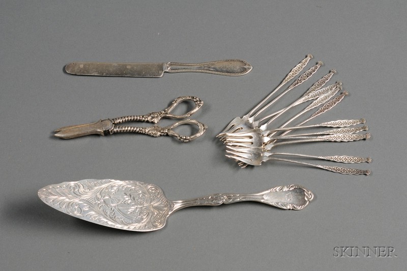 Appraisal: Group of Sterling Flatware mid to late th century comprising