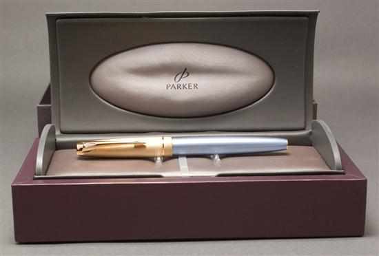 Appraisal: Parker ''Diamond Blue GT'' fountain pen in case with original