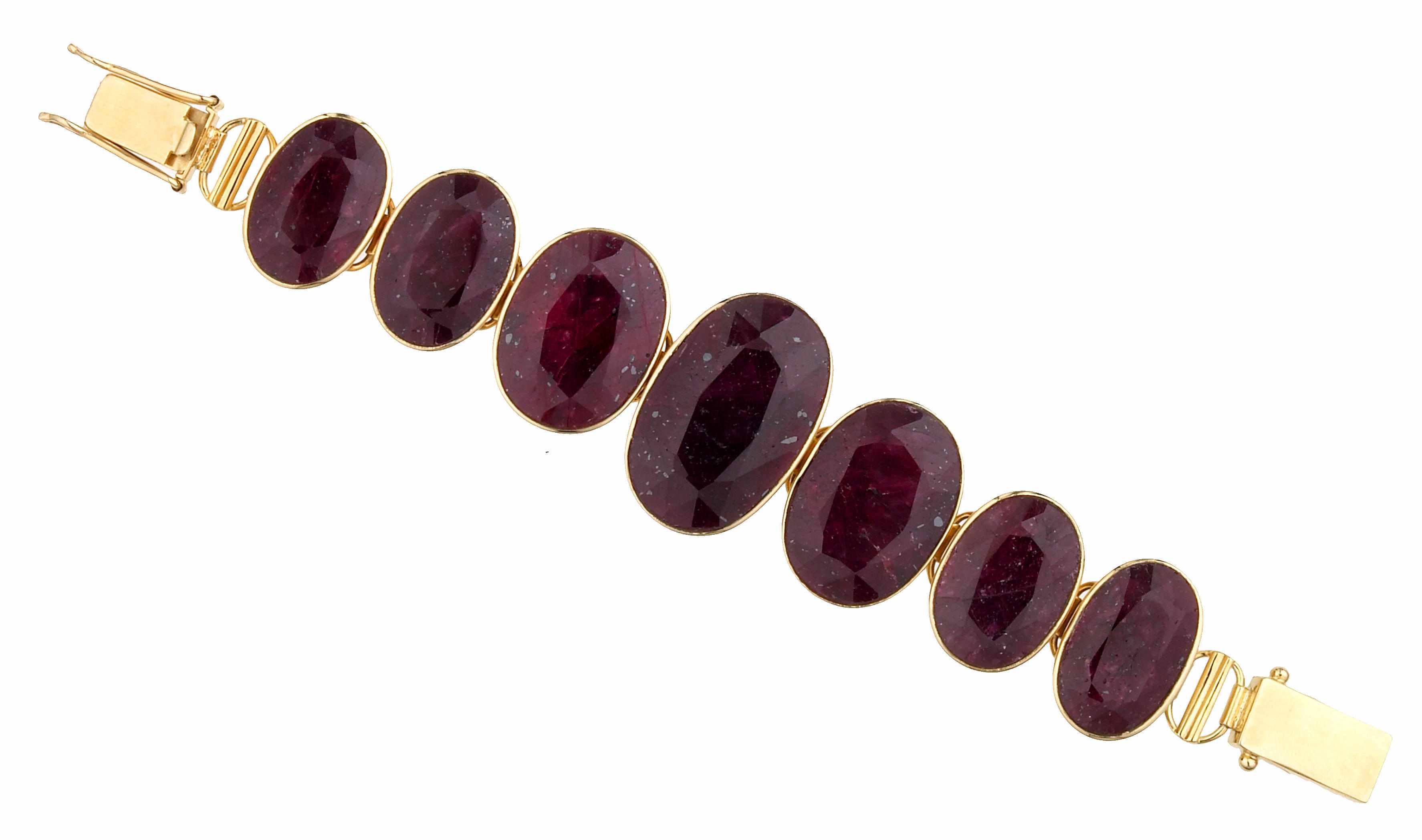 Appraisal: Tony Duquette American - sA corundum and vermeil bracelet