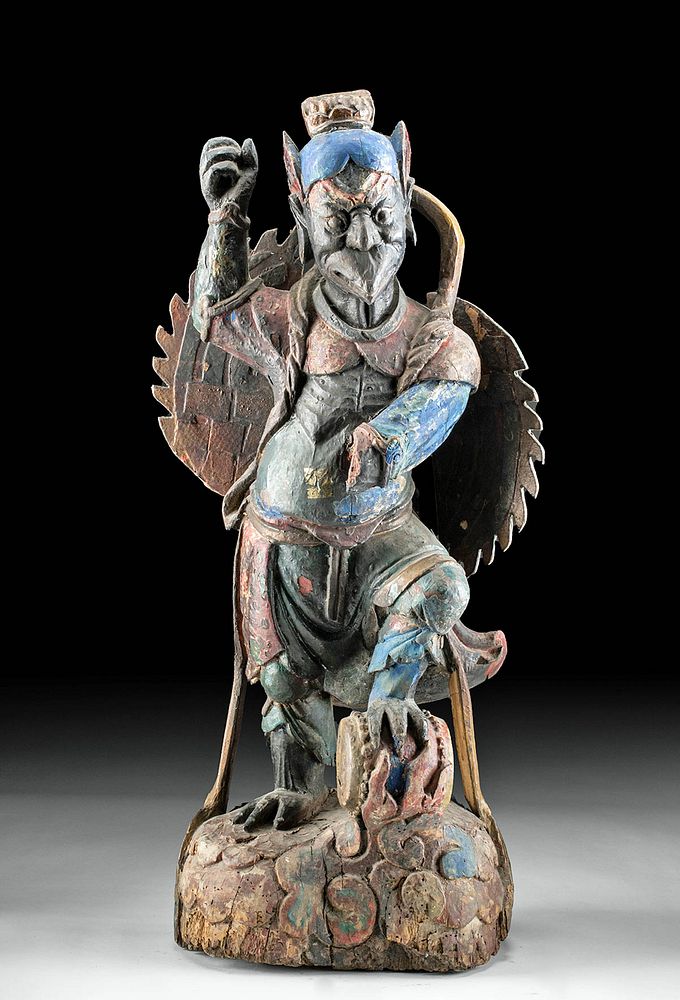 Appraisal: th C Japanese Edo Meiji Wood Garuda East Asia Japan