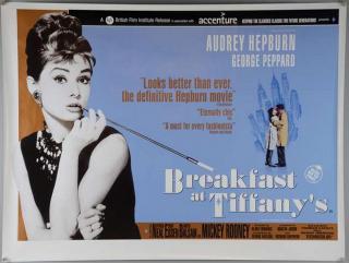 Appraisal: Breakfast At Tiffany's BFI Anniversary Release British Quad film poster