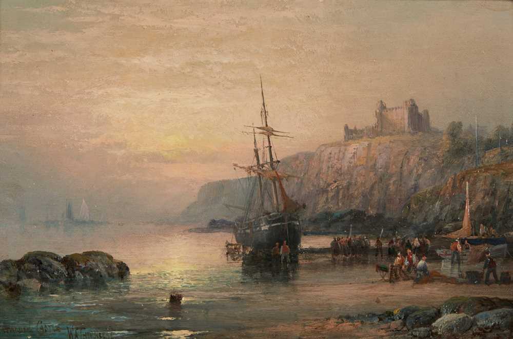 Appraisal: WILLIAM THORNLEY BRITISH - TANTALLON CASTLE Signed and inscribed oil