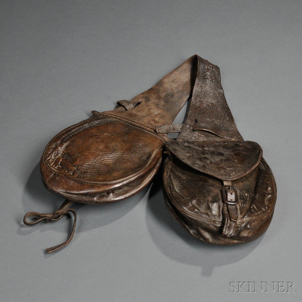 Appraisal: Pair of Civil War-era Saddle Bags c mid to late