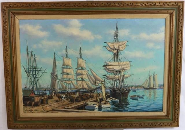 Appraisal: LOUIS SYLVIA - S DARTMOUTH ARTIST OILPAINTING ON CANVAS DEPICTING