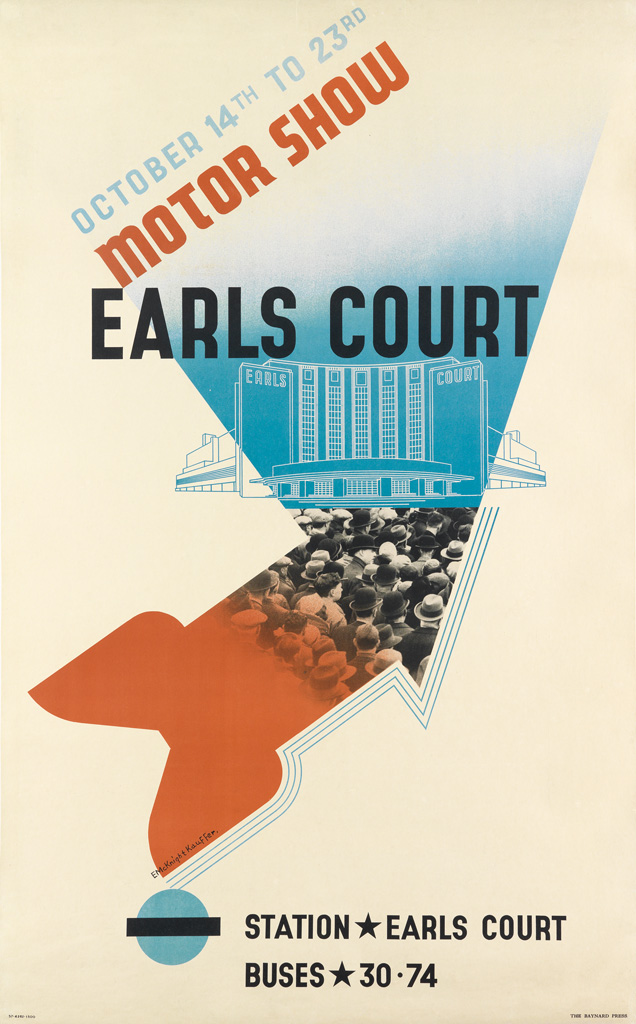 Appraisal: EDWARD MCKNIGHT KAUFFER - MOTOR SHOW EARLS COURT x inches