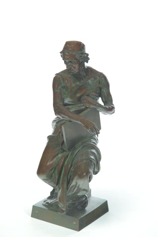 Appraisal: BRONZE AFTER JEAN JULES CAMBOS FRANCE - Cast bronze with