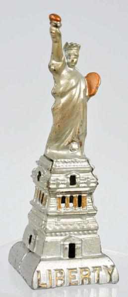 Appraisal: Cast Iron Statue of Liberty Still Bank Description Manufactured by