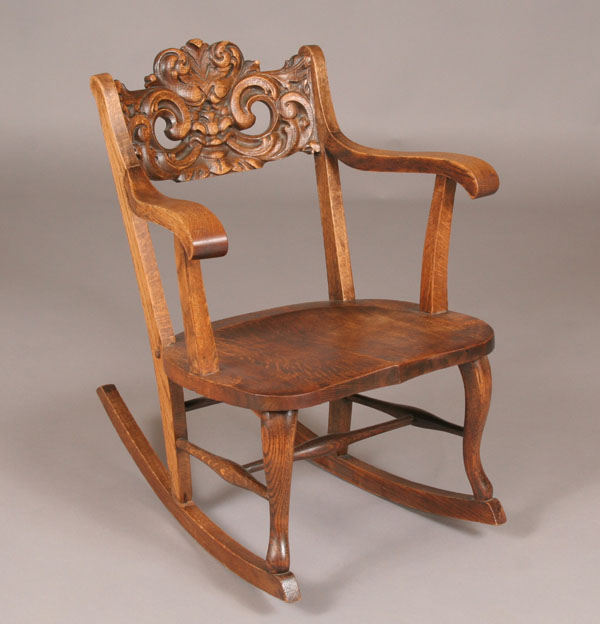 Appraisal: Old Man of the North rocker rocking chair curved arm