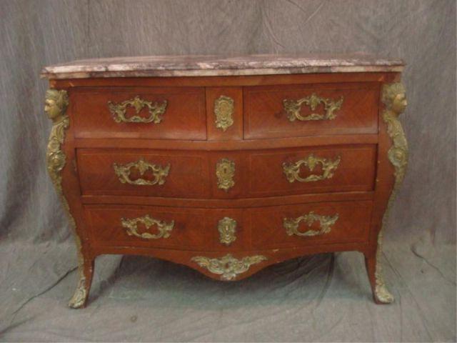 Appraisal: Louis XVI Style Commode with Marbletop and Ormalou Mounts Very