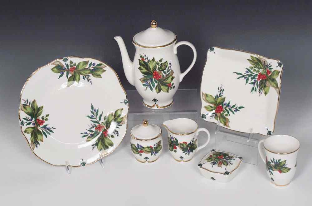 Appraisal: WINTER GARDEN CHINA BY PRINCESS HOUSE pieces to include dinner