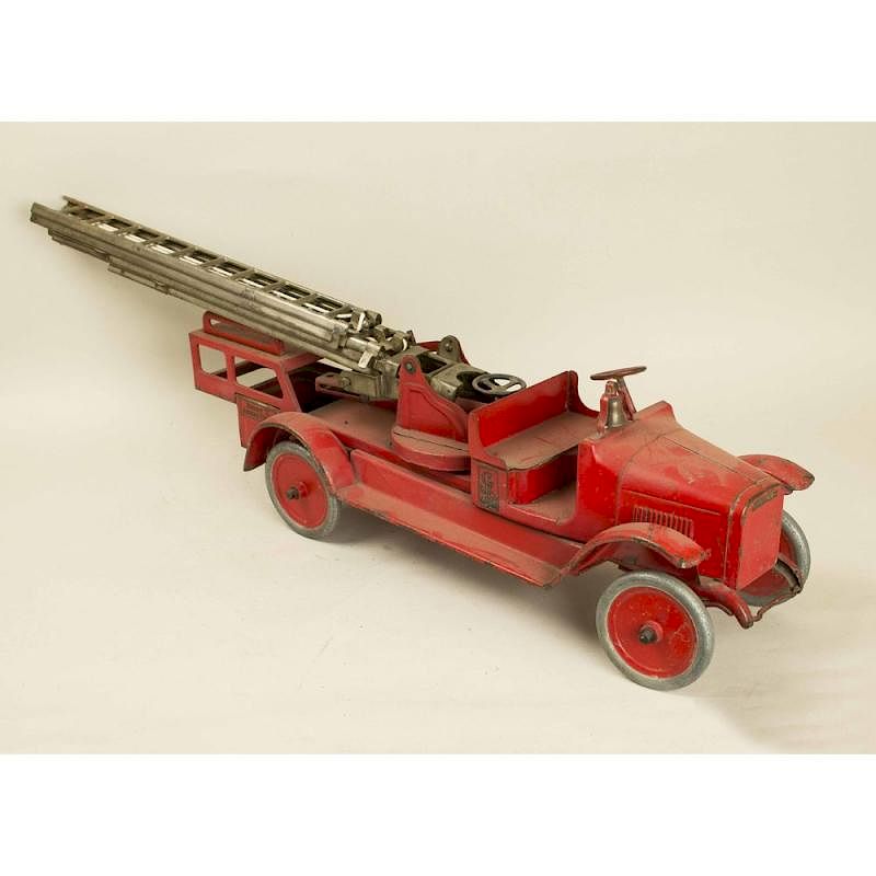 Appraisal: Buddy L Aerial Ladder Truck Large Buddy L pressed steel