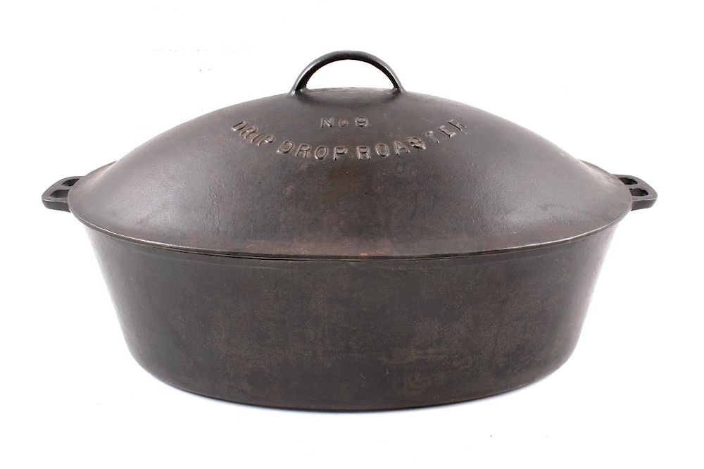 Appraisal: Wagner Ware Cast Iron Large No Oval Roaster For your