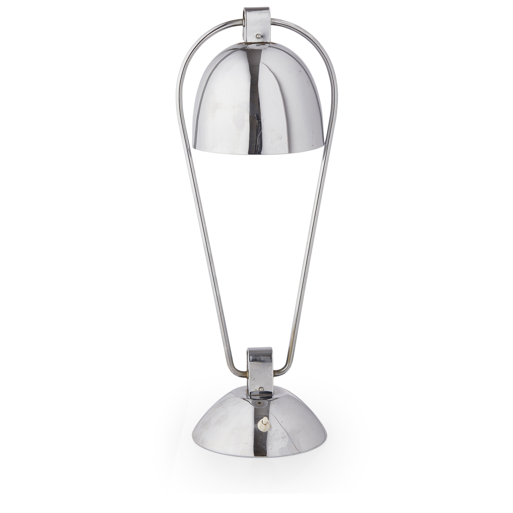 Appraisal: MANNER OF CHARLOTTE PERRIAND CHROMIUM PLATED DESK LAMP CIRCA the