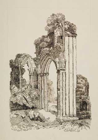 Appraisal: JOHN SELL COTMAN British - Group of pen and ink