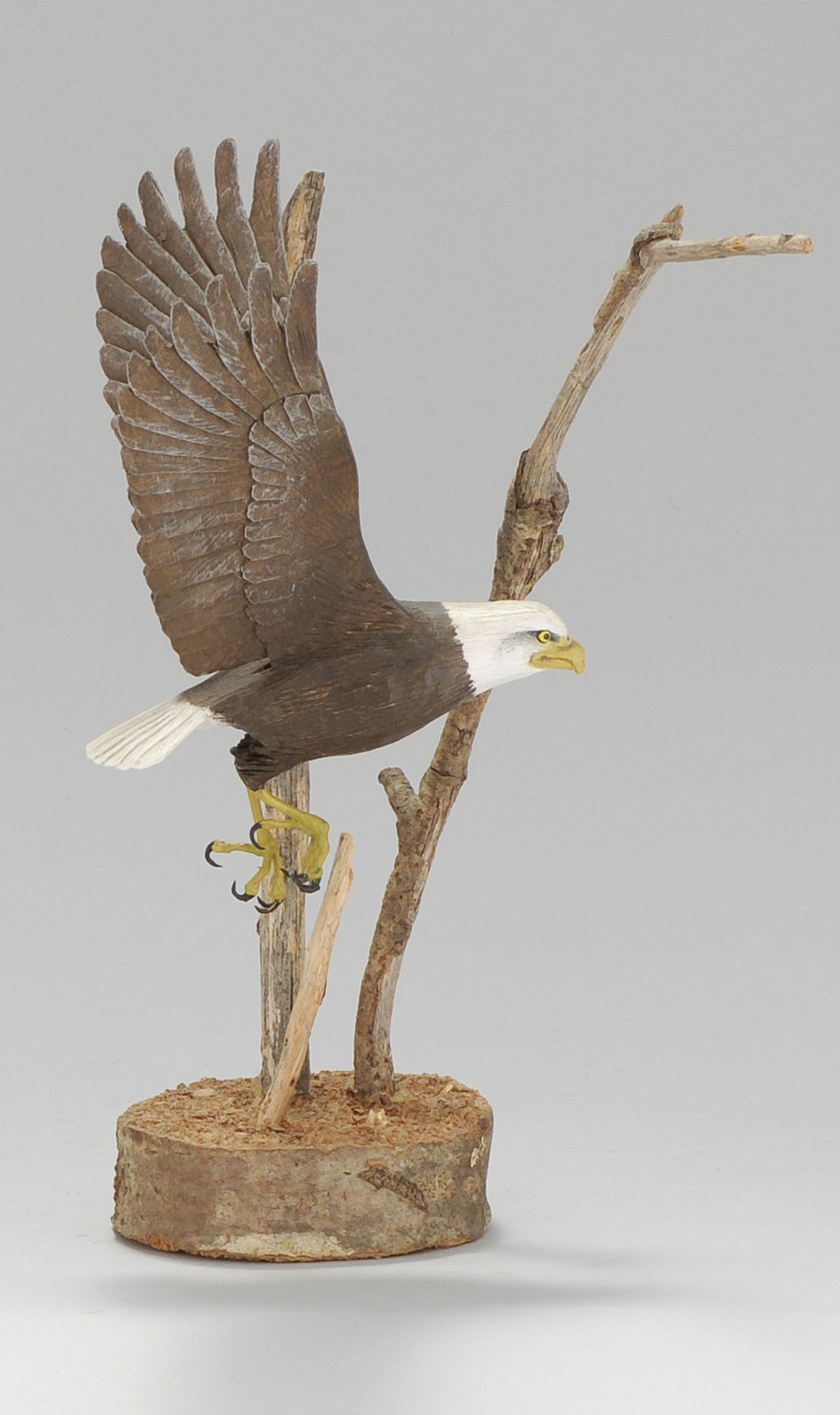 Appraisal: MINIATURE BALD EAGLE By Stan Sparre of East Falmouth Massachusetts