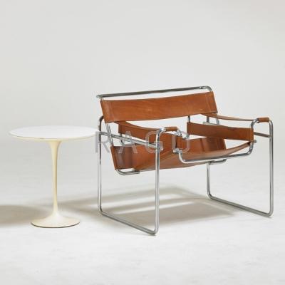 Appraisal: MARCEL BREUER EERO SAARINEN Wassily chair and Knoll Tulip side